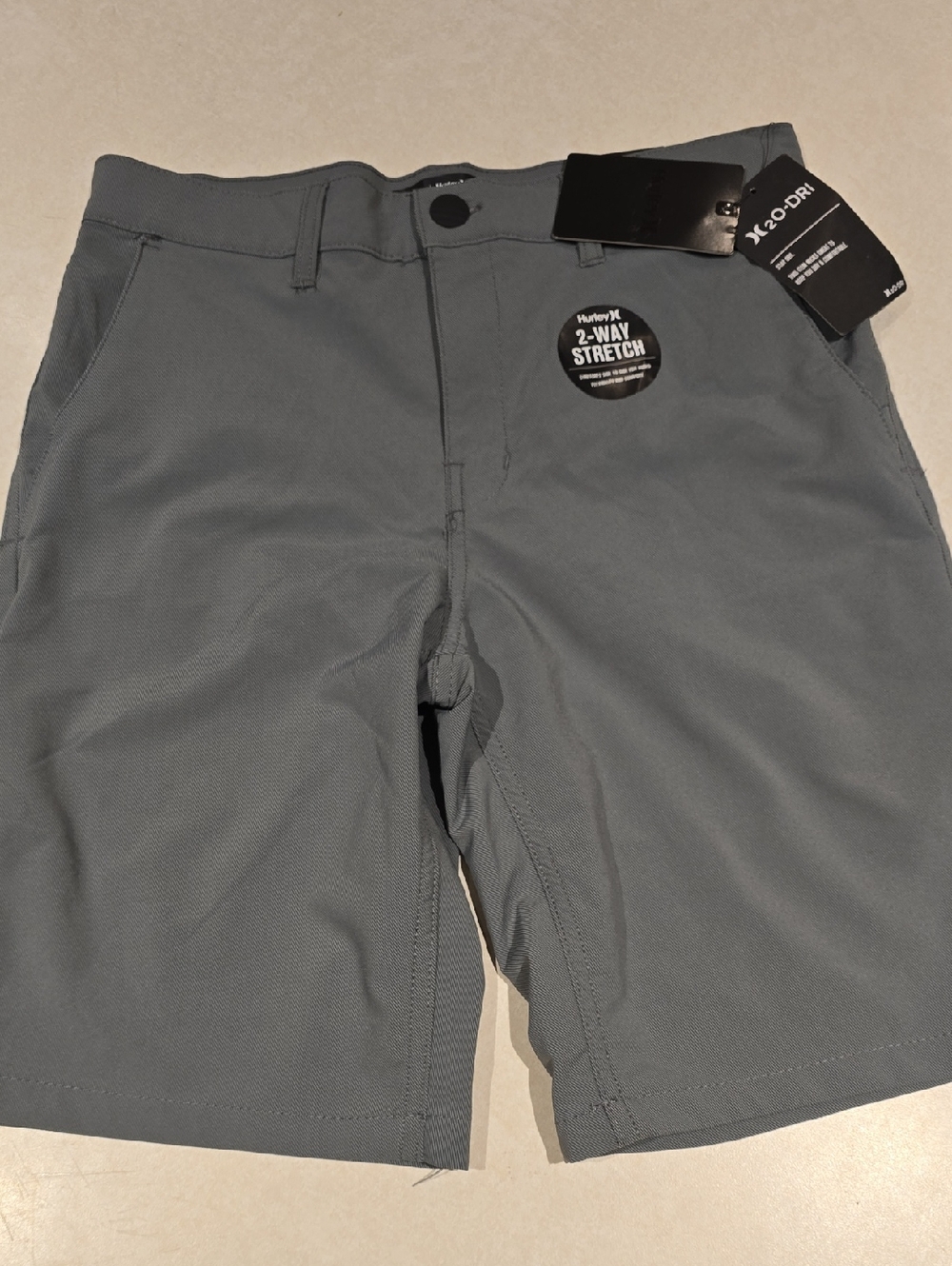 Hurley Boys Gray Dri-Fit Athletic Shorts